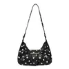 Bolsa Cross 2026 Outono Nova de Bolinhas Moda Baguete de Ombro Estilo Coreano Nicho Versátil para o Dia a Dia Bolsa de Ombro Único Feminina