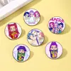 Venta Directa en Stock de Nuevas Insignias Metálicas de Dibujos Animados de Chicas Cazadoras de Demonios K-Pop, Decoraciones Creativas para Mochilas, Regalos