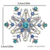 Broche de Floco de Neve Cravejado com Diamantes de Alta Qualidade Transfronteiriço Feminino Moda de Luxo Leve Versátil Acessórios de Pinos para Lapela de Terno de Alta Qualidade