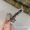 Presilha de Cabelo Coração de Amor Retrô Francês Laço com Strass Design Simples Franja Lateral Acessórios de Cabelo Exquisitos Versátil