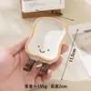 Mini Plato de Cerámica con Forma de Pan de Caricatura con Color Pintado a Mano Bajo Esmalte para Uso Doméstico, Plato Pequeño de Mostaza 1