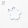Pintura colorida flor grande fivela de mola chaveiro diy corrente de celular acessórios de joia de liga anel de conexão para pendurar pacote