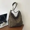Bolsa de Ombro Única Estilo Coreano Grande Capacidade Estilo Preguiçoso Sob o Braço Feminina 2026 Nova Elegante Retrô Estampa de Leopardo Casual Transversal