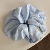 Diadema de Tela Vaquera Lavada Vintage Aro para la Parte Superior Alta de la Cabeza Lazo Simple de Puntos Polka Accesorios para el Cabello para Salir