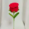 Productos Terminados de Rosas al por Mayor, Productos Terminados con Palo Retorcido, Rosas Hechas a Mano, Flores Eternas Creativas para Manualidades, Rosa Roja Individual, Flor Artificial
