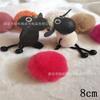 Venta al por mayor de fábrica imitación conejo Rex 6 7 8cm suministro de bola de pelo bola de piel sintética bola de 10cm accesorios para equipaje bola de pelo de imitación de conejo