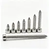 Tornillos Autorroscantes de Acero Inoxidable M1.4-M10 de Cabeza Cilíndrica y Hexagonal para Muebles 304 Tornillos Autorroscantes de Cabeza de Copa y Hexagonal