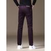 Jeans Morados de Alta Gama Italianos para Hombre, Nueva Marca de Moda Otoño 2026, Pantalones Casuales Elásticos Ajustados Cónicos