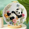 Kit de Bordado de Panda Transfronterizo Nórdico Ins Decoración de Sala de Estar Hecho a Mano DIY Arte de Pared Venta al por Mayor desde Fabricante