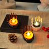 Lámpara de Vela de Mano de Calavera de Halloween Transfronteriza Decoración de Mano de Fantasma de Pascua Lámpara de Apoyo Adorno de Ambiente Creativo Luz Nocturna