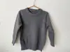 Nuevo suéter de otoño e invierno para niñas, top de manga larga con cuello redondo 2025, tejido de punto de invierno para mujer, capa base, ropa interior para niños