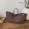 Bolsa Tote Fosca Relaxada para Comércio Exterior para Mulheres, Bolsa de Mão Versátil para Roupas de Trabalho Diárias, Bolsa Transversal Fosca de Grande Capacidade, Bolsa Grande