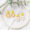 Arete de Aguja de Plata 925 Nuevo Elegante Dulce Flor de Margarita Coreano Japonés Aretes de Moda Mori Diseño Nicho