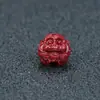 Cuentas de Cinnabar Púrpura Dorado Crudo Grabadas con los Doce Signos del Zodíaco Arena Púrpura Dorada Manualidades Hechas a Mano DIY Accesorios de Cinnabar Púrpura Dorado Cuentas Sueltas