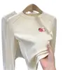 Camiseta Base Térmica de Manga Larga para Niña 2025 Primavera Nueva Camiseta de Manga Larga para Niña Top Engrosado Ins