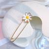Pin-Heng Calça Saia Ajuste de Cintura Pin Anti-Luz kc Broche Dourado Roupa Cintura Cintura Cintura Mudança Pequena Pérola