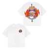 Nueva camiseta de manga corta de inyección directa vintage de Naruto, de anime clásico japonés de dibujos animados, de gran tamaño, de calle principal