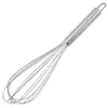 Batidor de Huevos Manual de Acero Inoxidable de Múltiples Especificaciones Herramienta Doméstica para Pasteles Batidor de Huevos Herramienta para Hornear Palo para Mezclar Batir