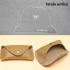 Faça você mesmo Artesanal Couro Couro Estojo para Óculos Bolsa de Bolso para Óculos Bolsa para Óculos Edição Acrílica Desenho Modelo Fora da Caixa Treliça de Papel