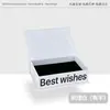 Caja de Regalo con Textura para Joyería, Estilo Tapa Abatible para Anillos, Pendientes, Pulseras de Cristal, Caja de Embalaje de Alta Gama, Preparación de Stock Transfronterizo