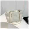 Bolso Grande Estilo Fresco Pequeño para Mujer 2024 Primavera Nuevo Bolso Tote de Lona con Encaje Estilo Coreano Simple de Gran Capacidad Bolso de Hombro