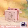 Caja de Regalo, Caja de Dulces para Boda, Diseño Original de Gama Alta de Nicho, Caja Cuadrada Vacía para Padrinos y Dama de Honor, Recuerdos de Boda, Caja de Regalo Festiva para Dulces