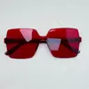 Novos Óculos de Sol Sem Aro Peça Única Cor Jelly Transparente para Homens, Fotografia de Rua de Celebridade da Internet, Formato Côncavo Retrô, Óculos de Sol Modernos para Mulheres