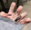 Pontas de Unha Ovais Curtas Cor Pêssego Nude Blush Fosco Acabamento Unhas Postiças Removíveis Item Mais Vendido
