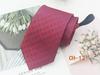 Corbata Roja con Cremallera para Hombre Fácil de Tirar Gratis Novio Padrino Corbata Casual de Negocios Hilo Rayado Teñido 8cm