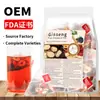 Té de Cinco Tesoros de Ginseng Transfronterizo, Té de Rosella, Lavanda, Manzanilla y Menta, Té de Ocho Tesoros de Ginseng, Té de Diez Tesoros No para Venta Nacional