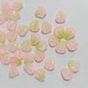 Clavel carta de esperanza 15 * 18 accesorios para joyería DIY pétalos de vidrio hechos a mano accesorios de horquilla antigua tocado espolvorear