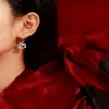 Pendientes de Caballo Mecedor de Hielo Triturado CNC para Mujer, Pendientes de Alta Gama Modernos y Personalizados, Accesorios Versátiles para Ropa de Trabajo Diaria del Año del Caballo