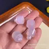 Pingente Selo de Ágata Calcedônia Natural Pingente Pequeno DIY Gota Pequena Calcedônia Branca Selo Redondo Acessórios para Pulseira Escama