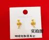 Pendientes de Lazo Amor de Años Dorados Color Dorado Lindos Pendientes de Lazo de Cinta para Mujer Pendientes Regalo