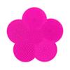 Almofada Esponja de Silicone Flor com Ventosa Almofada de Limpeza de Silicone em Forma de Flor Pincel de Maquiagem Suprimentos de Beleza Ferramentas de Limpeza