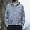 Ropa de Protección Solar Transpirable para Exteriores de Primavera y Otoño con Cuello Alto de Color Sólido, Chaqueta Deportiva a la Moda que Absorbe el Sudor y Seca Rápidamente, Casual Moderna para Proteger del Sol