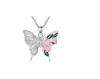 Colar Borboleta Versátil de Gota de Óleo Nova Moda Transfronteiriça Novo Colar de Borboleta da Amazon como um Pequeno Presente para Amigos
