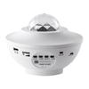 Luminária de mesa com chama Lâmpada com padrão de água Aurora Alto-falante Bluetooth Luz noturna Lâmpada de luz estrelada a laser Tigela como atmosfera Lâmpada de projeção de céu estrelado
