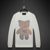 Nueva Sudadera con Cuello Redondo y Pedrería de Moda Otoño 2026 para Hombre, Corte Holgado, Marca de Moda Manga Larga Top de Otoño para Hombre