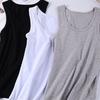 Nuevo Chaleco para Hombre, Cuello Redondo Elástico, Hombro Ancho, Color Sólido, Ropa Exterior, Camiseta Interior Deportiva para Fitness de Hombre, Casual