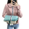 Talla Grande Otoño 2024 Nueva Moda Reductor de Edad Cuello Polo Diseño Tejido Nicho Empalme Solapa Manga Larga Top
