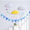 Tienda de campaña para niños Decoración para el hogar Nubes de fieltro Gotas de lluvia Tela no tejida Adhesivos de pared Colgante de Año Nuevo Arreglo Accesorios de fotografía