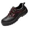 Zapatos de Trabajo Shengdun de Caña Baja para Hombre, Piel de Vaca, Antimpacto, Resistentes al Desgaste, Puntera de Acero, Protección de Seguridad, Zapatos de Protección Laboral para Fábrica, Electricista