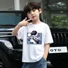 2026 Nueva Ropa de Verano para Niños Camiseta para Niños Manga Corta Verano Algodón Puro Tendencia Estilo Urbano Media Manga Top de Moda