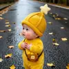 Sombrero de Punto Grueso de Lana Cálido para Niños, Estilo Coreano, para Otoño e Invierno, Sombrero a Prueba de Viento para Bebé Niño y Niña