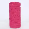Shengwei Atacado Corda Trançada Colorida de 3mm 4mm Feita à Mão Materiais DIY para Roupas Bolsas Tapeçaria Corda de Linha de Algodão