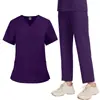 Tallas Grandes para Hombre y Mujer Exportación Belleza Spa Hospital de Mascotas Quirófano Dental Ropa de Lavado de Manos Traje Dividido Multicolor