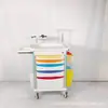 Carro Dispensador de Medicamentos de Doble Cara de ABS de Fábrica Carro Dispensador Carro Clasificador de Medicamentos Farmacia de Doble Cara Multifuncional Enfermería Varios Modelos