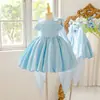 Novo Vestido Infantil da Amazon para Crianças Maiores, Vestido Tutu Plissado para Festa de Palco, Roupa de Apresentação para Festa de Aniversário Infantil