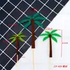 Decoración de Pastel Árboles del Bosque Bolas de Fieltro Árboles Manzana Verde Árbol de Navidad Palmera Accesorios para Hornear